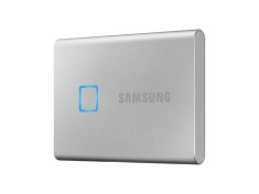 Ssd extern samsung t7 touch portabil 1tb usb 3.1 argintiu foto