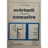 Elena Iliescu - Marturii despre nemurire