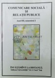 Comunicare sociala si relatii publice. anul III, semestrul 2 - 2009 - Petru Bejan ($O67)