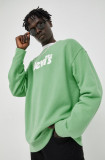 Cumpara ieftin Levi&#039;s hanorac de bumbac barbati, culoarea verde, cu imprimeu