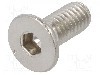 Surub M4, otel rezistent la acizi A4, 10mm, cap ingropat, BOSSARD, 3807416