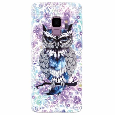 Husa silicon pentru Samsung S9, Abstract Owl foto