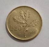 Italia - 20 Lire 1981