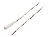 Cablu DC 5,5/2,5 Soclu Drept Alb 1,5m, Bq Cable