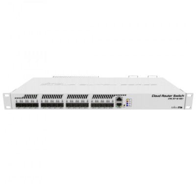 Management Switch 16 x SFP+ 10Gbps, 1 x Gigabit - Mikrotik CRS317-1G-16S+RM foto