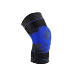 Genunchiera Girgyes, marime M, textil, gel, albastru, negru
