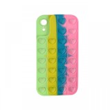 Husa iPhone XR Lemontti Heart Pop it Multicolor 4