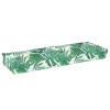 VidaXL Pernă pentru bancă din paleți model frunze 120 x 40 x 8 cm 42001646