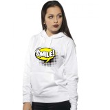 Hanorac dama alb - Smile - S