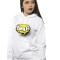 Hanorac dama alb - Smile - M