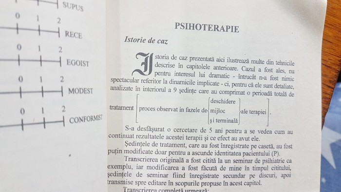 F985-Aplicatiede Curs Psihoterapie-J. Fermeta-Universitatea Vest Timisoara 1996.