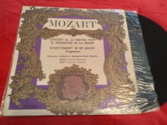 VINIL MOZART CONCERT NR.23 PENTRU PIAN SI ORCHESTRA IN LA MAJOR ECE 0572 foto