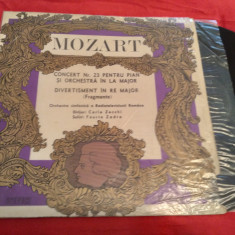 VINIL MOZART CONCERT NR.23 PENTRU PIAN SI ORCHESTRA IN LA MAJOR ECE 0572