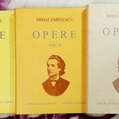 Opere Mihai Eminesca Volumele 1 ; 2 ; 3