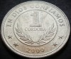 Moneda exotica 1 CORDOBA - NICARAGUA, anul 2000 * cod 3485 A, America Centrala si de Sud