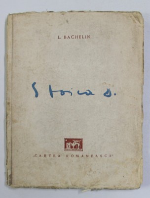 ESQUISSE ESTHETIQUE SUR L&amp;#039;OEUVRE DU PEINTRE STOICA D. - L. BACHELIN - BUC. 1926 foto