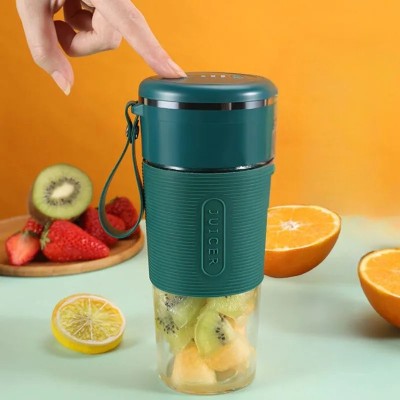 Mini blender portabil cu incarcare USB, verde foto