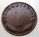 B.121 GERMANIA 1 REICHSPFENNIG 1938 J, Europa, Bronz