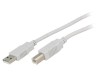 Cablu USB 2.0 A-B 3m Gri Deschis, Bq Cable