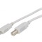 Cablu USB 2.0 A-B 3m Gri Deschis