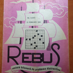 revista rebus 15 februarie 1982