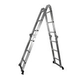 Scara Multifunctionala Din Aluminiu / Trepte 12+2, Inaltime 1-3.5m