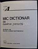 Mic Dictionar De Cuvinte Perechi - Silviu Constantinescu