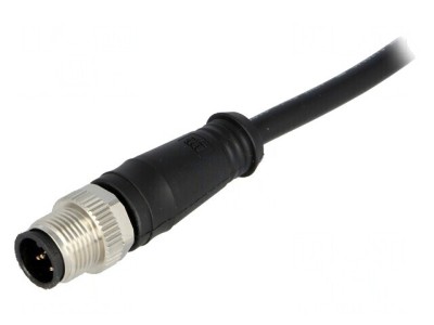 Mufă M12 PIN 5 tată 5m IP67 60V 4A foto