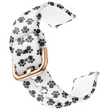 Cumpara ieftin Curea silicon, compatibila Samsung Galaxy Watch Active 2, telescoape Quick Release, Little Paw, Very Dream