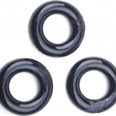 Set Inele Erectie Triple Donuts Black Guilty Toys