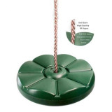 Leagan copii rotund Monkey, din plastic HDPE, rezistent UV, cu accesorii, Verde, KBT 150.001.002.001