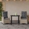 vidaXL Set mobilier de grădină cu perne, 3 piese,gri deschis,poliratan 3212852