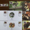 papua - serie 4 timbre MNH, 4 FDC, 4 maxime, fauna wwf