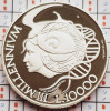 1333 San Marino 10000 Lire 1999 Millennium (tiraj 25.000) km 397 UNC argint, Europa