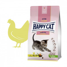 Happy Cat Kitten Land Geflügel / Carne de pasăre 300 g
