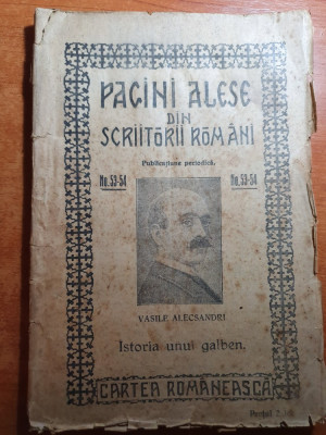 pagini alese din sriitorii romani-vasile alecsandri-interbelica foto