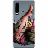 Husa silicon pentru Huawei P30, Abstract Minimalistic Hands
