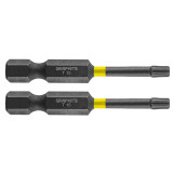 Set biti de impact TX15X50mm 1/4&quot; 2buc. GRAPHITE 56H524 HardWork ToolsRange