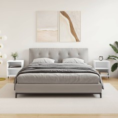 vidaXL Noptiere, 2 buc, alb, 40x30x50 cm, lemn compozit 826765