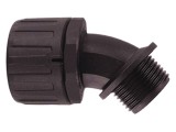 Conectori &icirc;n unghi 45&deg; Filet metric exterior poliamidă IP66 HELLERMANNTYTON