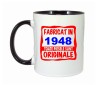 Cana maner negru personalizata Fabricat in 1948 toate piesele sunt originale, INOVATIX&reg;. 330ml, Oem