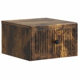 vidaXL Dulap de noapte suspendat Stejar fumuriu 33 x 34,5 x 20 cm 897925
