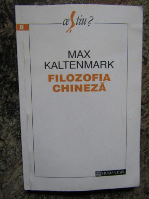 MAX KALTENMARK - FILOZOFIA CHINEZA, Humanitas foto