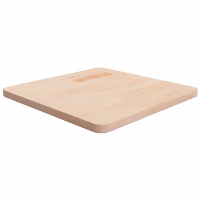 vidaXL Blat de masă pătrat, 50x50x2,5 cm, lemn masiv stejar netratat