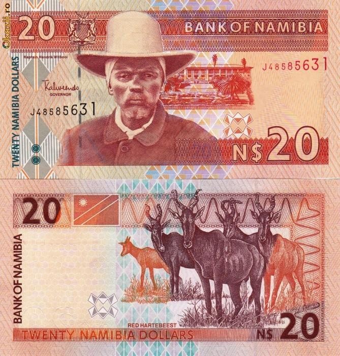 NAMIBIA 20 dollars ND 2002 UNC!!!