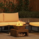 vidaXL Grătar 50 x 50 x 40 cm din oțel corten