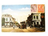 Rara! Carte postala Bucuresti:Calea Grivitei,tramvai cu cai(Mosilor) 1921