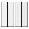 Perdea anti insecte cu benzi scai, 210 x 100 cm, 2 buc, negru