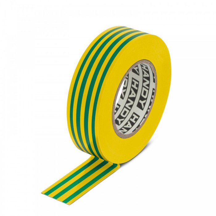 Banda izolatoare- 19 mm x 20 m &ndash; Galben/Verde