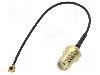 Cablu adaptor IPEX female angled, SMA mama, 150mm, {{Impedan&amp;#355;a de unda}}, JC Antenna -